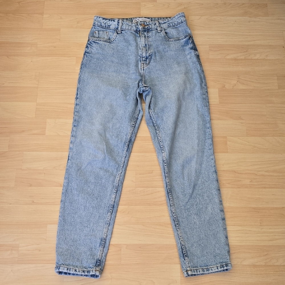Zara Women's High Rise Jeans - Denim Blue
